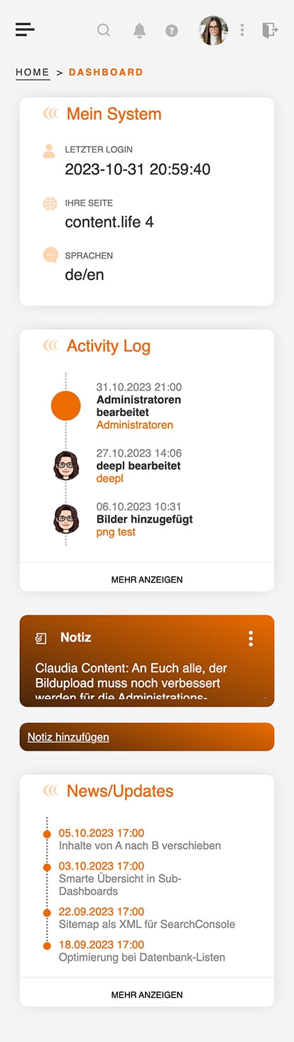 contentlife 4 | Mobile Full Scroll © echonet communication